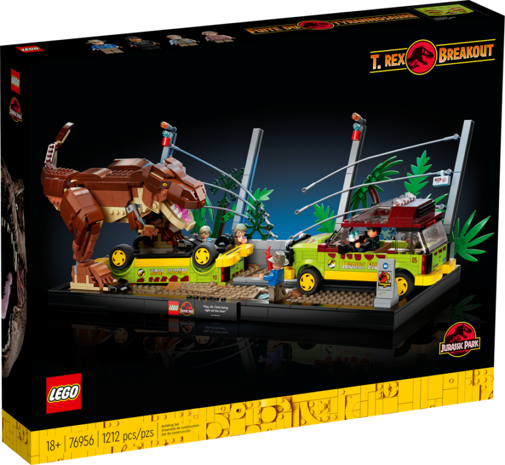 LEGO 76956 Jurassic Park T.Rex Breakout box 1024x943