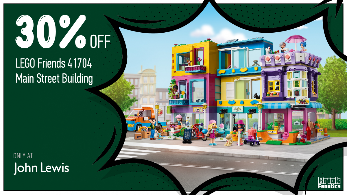 Retiring LEGO Friends 41704 Main Street Building reduced to clear at John Lewis