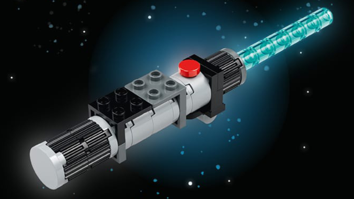 LEGO Star Wars lightsaber make and take featured image