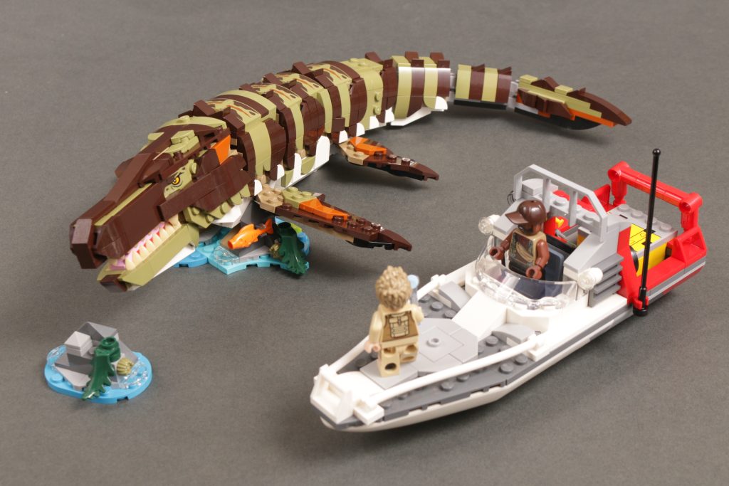 LEGO Jurassic World 79674 Brick Built Mosasaurus Boat Mission review 4 1024x683