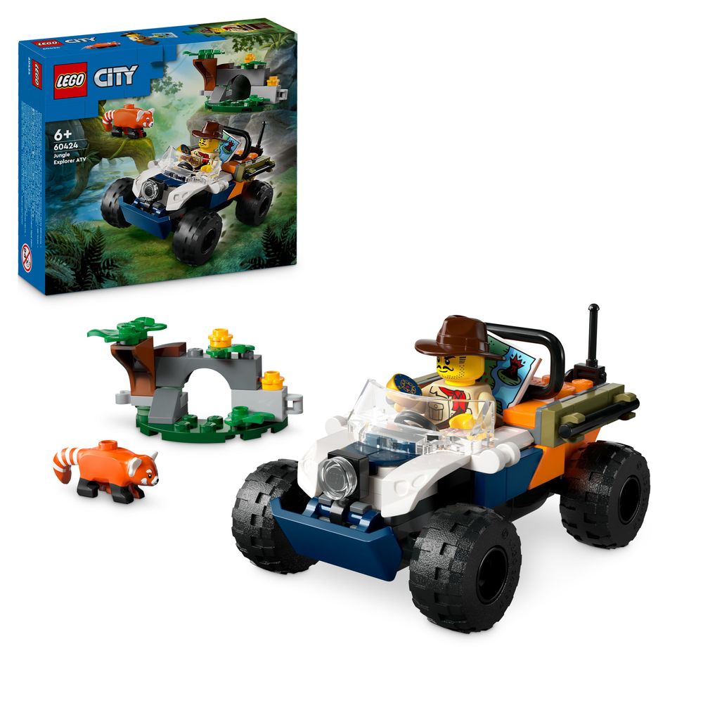 LEGO City 60424 60424 Jungle Explorer ATV Red Panda Mission 4